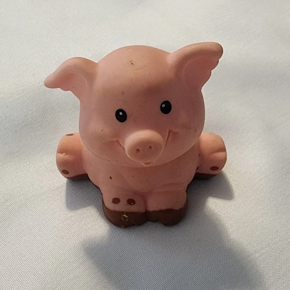 Little‎ People 1997 dirty PIG Fisher Price zoo farm Noah's Ark animals pet
